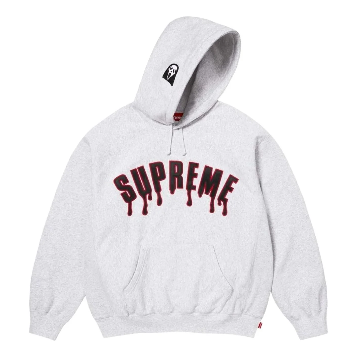 Supreme x Ghostface SS26 Arc Hooded Sweatshirt 'Ash Grey' SUP-SS26-207-GRY - 1