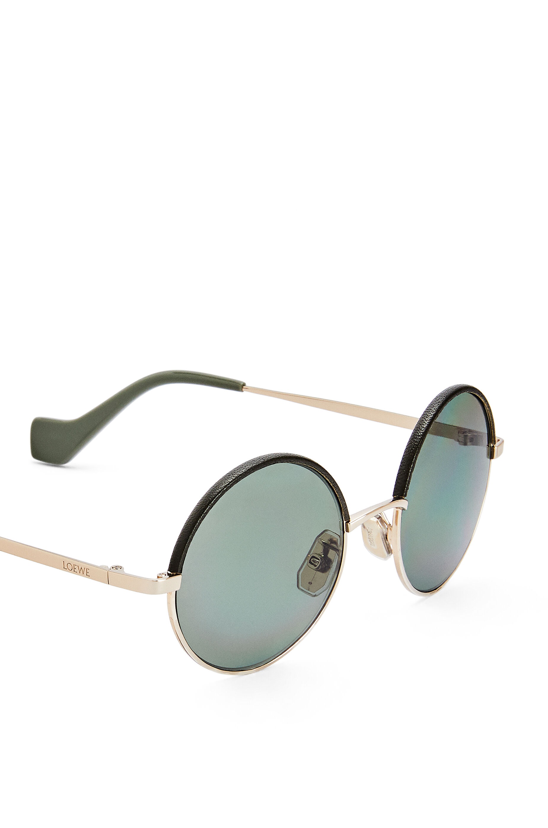 Small round sunglasses in metal - 4