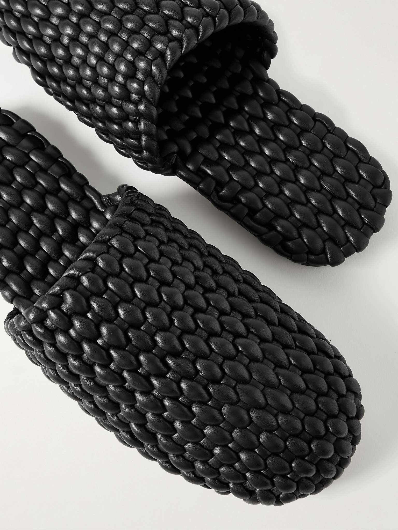 Woven Leather Slippers - 6