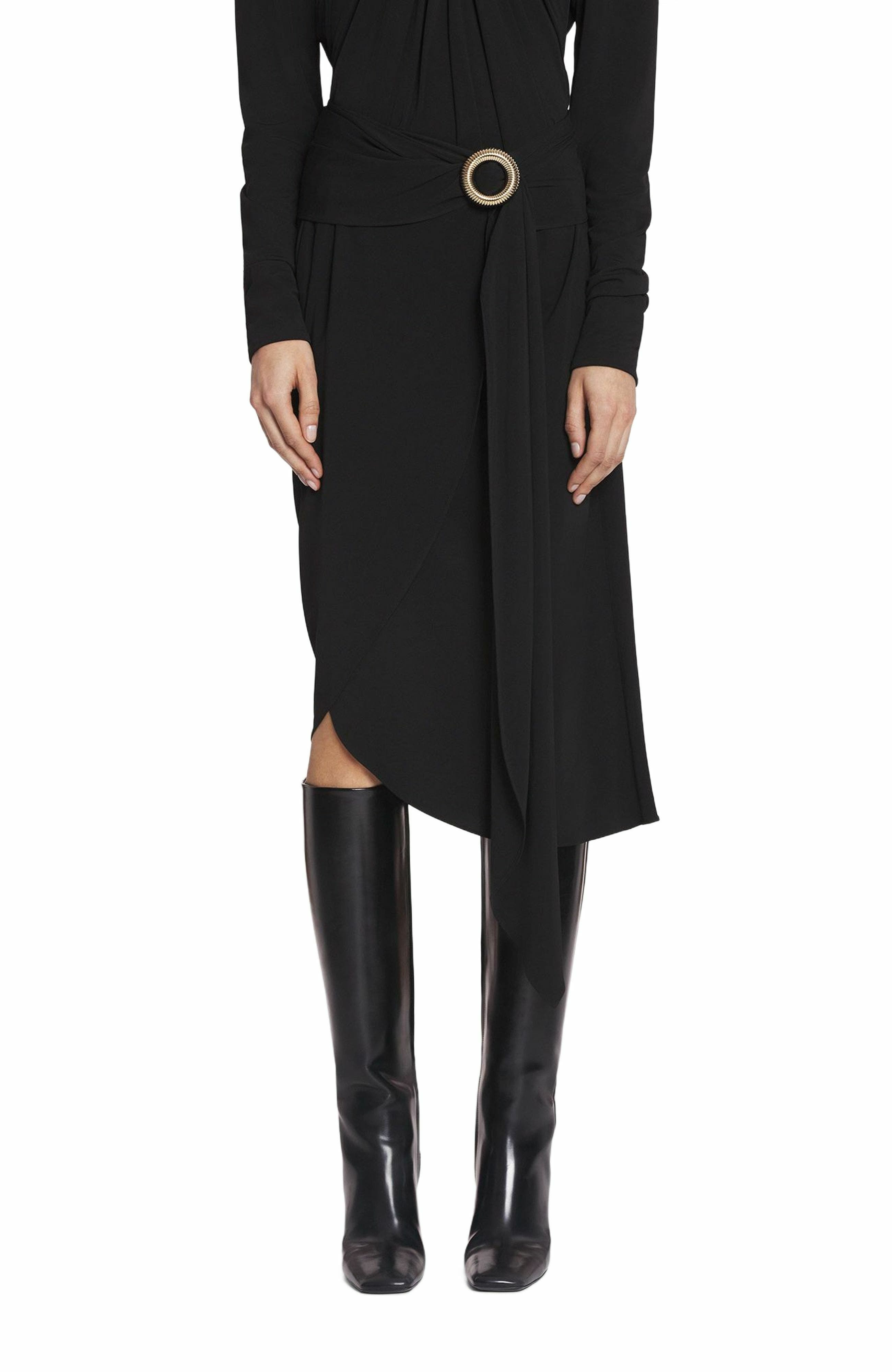 Lanvin MÉLODIE WRAP SKIRT in Black at Nordstrom - 3