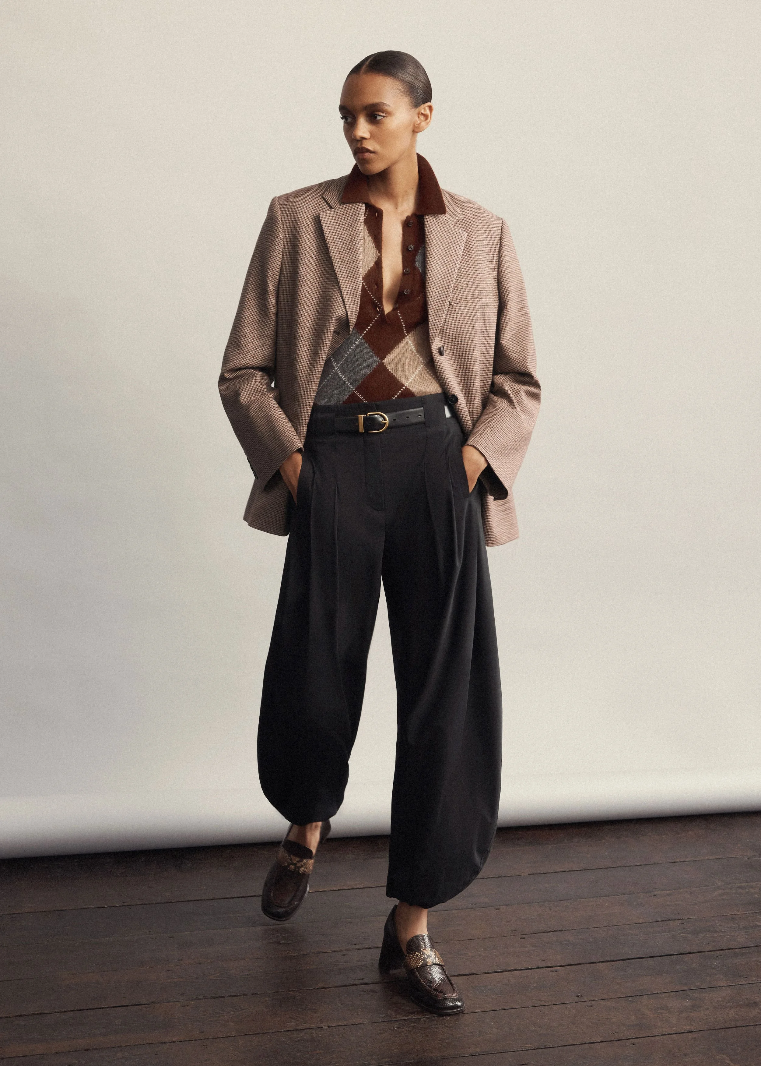 Pleated Balloon Pant - 1