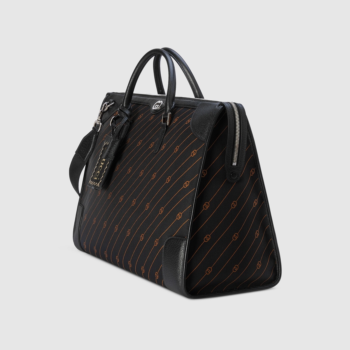 Interlocking G jacquard duffle bag - 2