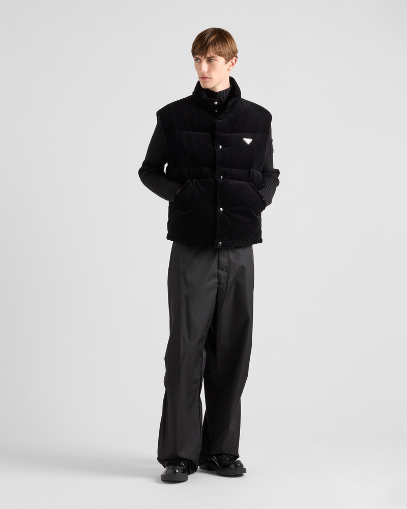 Prada Corduroy down vest outlook