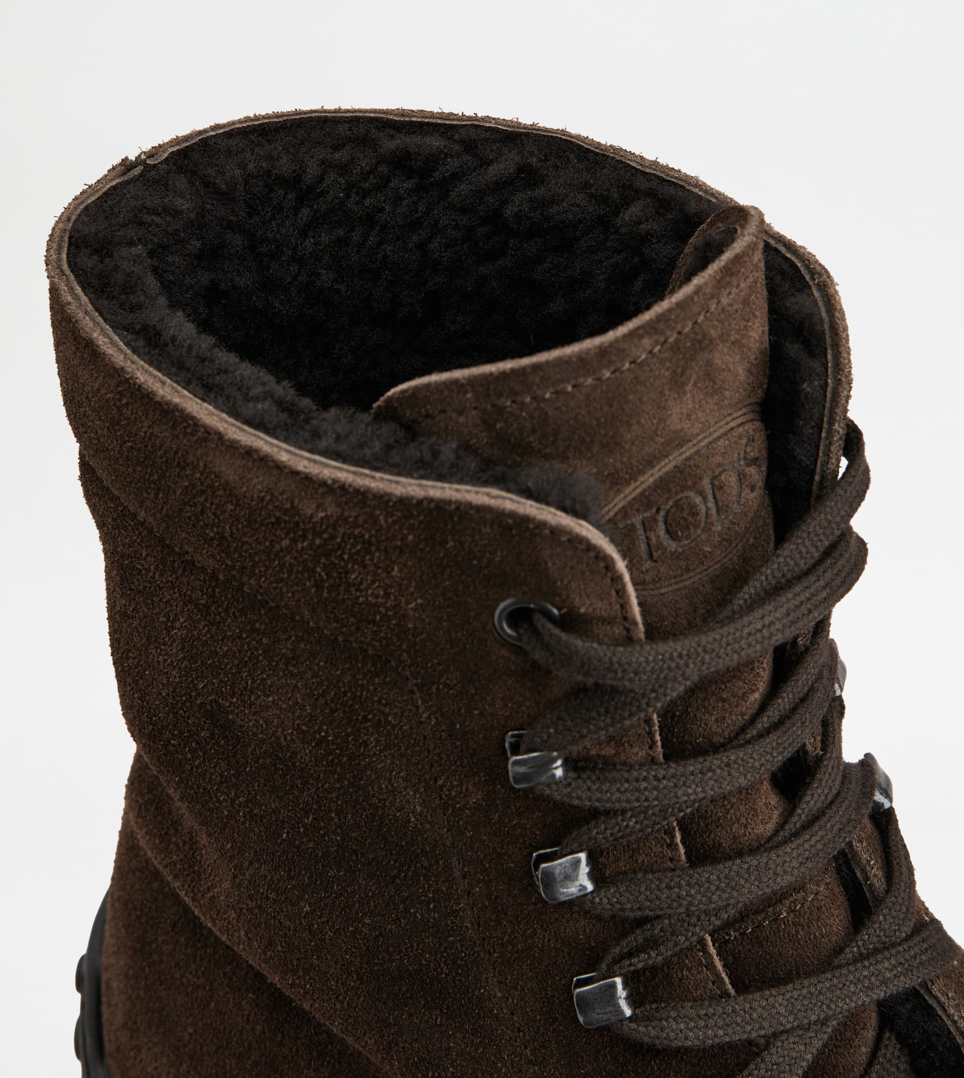 WINTER GOMMINO ANKLE BOOTS IN SUEDE - BROWN - 6