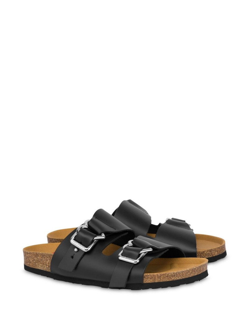 Moschino leather slides outlook
