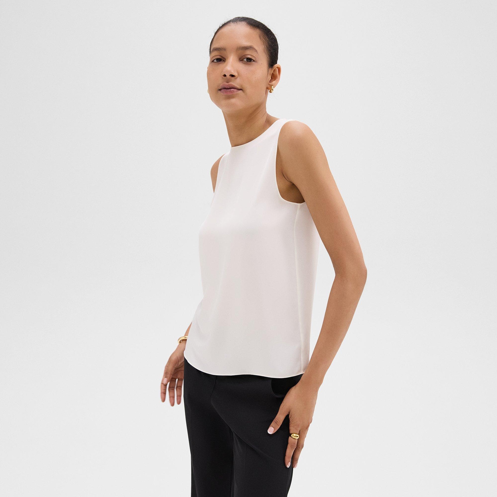 Shell Top in Silk Georgette - 3