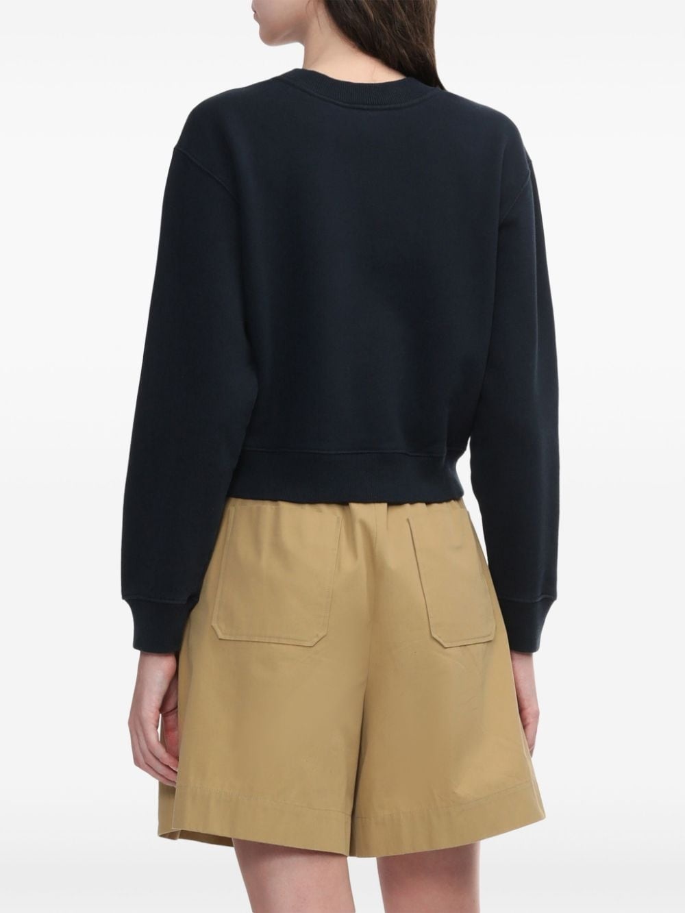logo-embroidered sweatshirt - 4