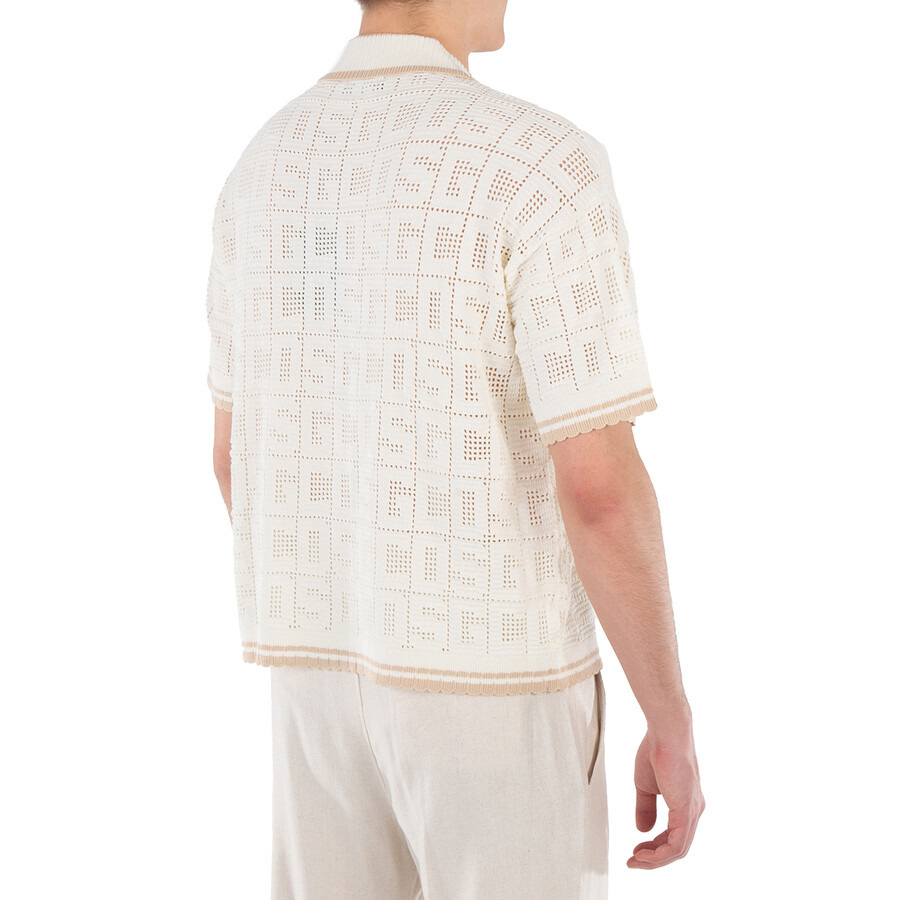 GCDS Short Sleeve Monogram Knit Shirt - 3
