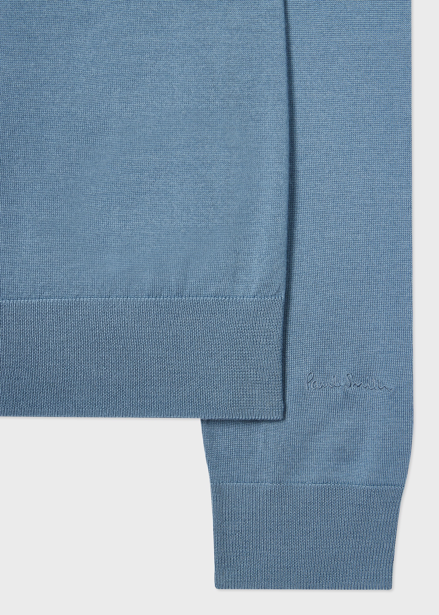 Light Blue Merino Wool Sweater - 2