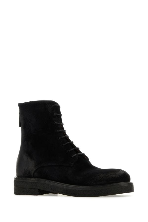 Black suede ankle boots - 2