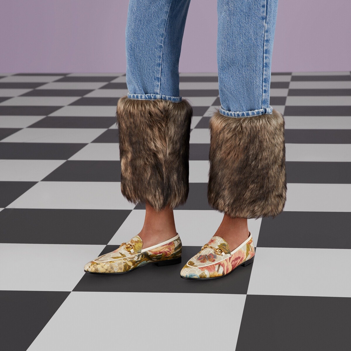 Women's Gucci Jordaan GG Flora loafer - 3