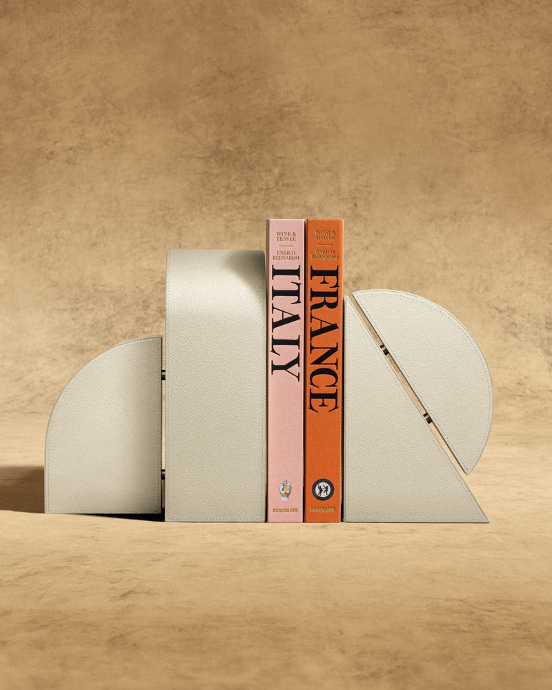 ASSOULINE Left Cubist Bookend - Stone outlook