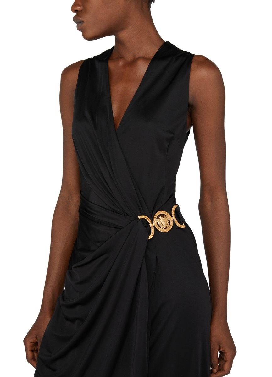 Draped mid-length dress - 4