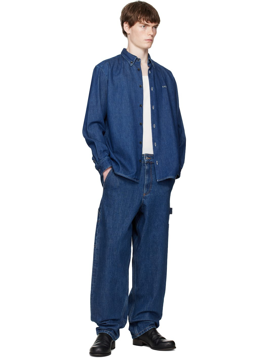 Blue Mathias Denim Shirt - 4