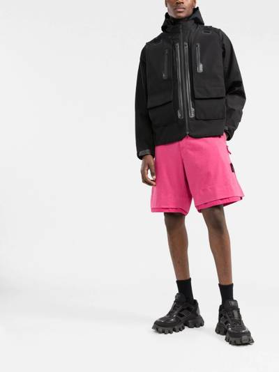 Stone Island Shadow Project speckled-cotton bermuda shorts outlook