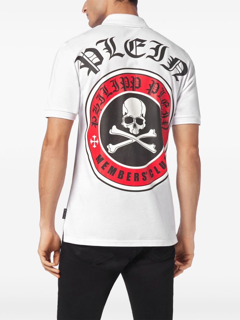 logo-print cotton polo shirt - 4