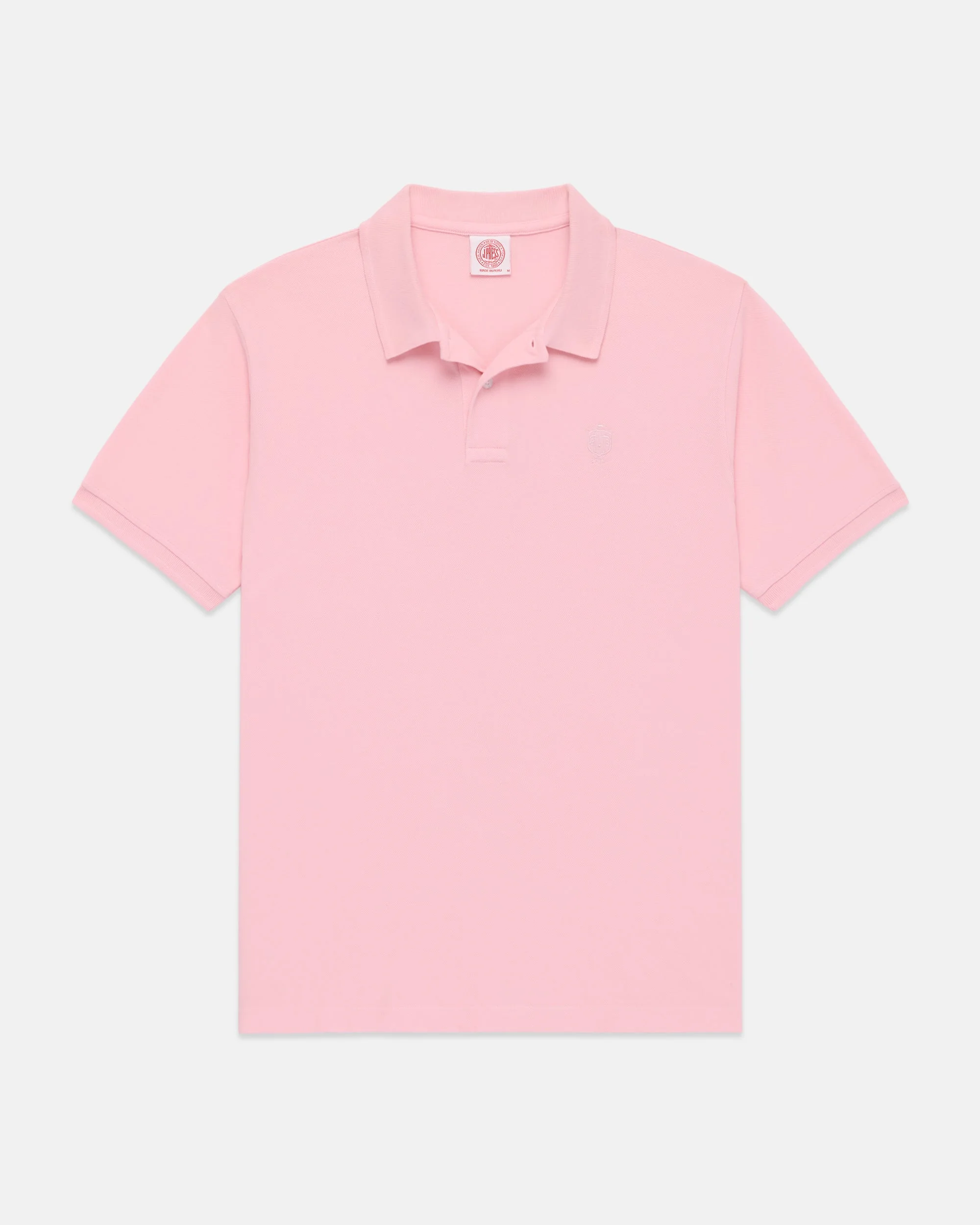 J. PRESS PINK ARCHIVAL CREST PIQUE POLO - 1
