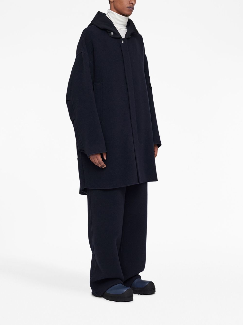 classic-hood virgin wool parka - 3