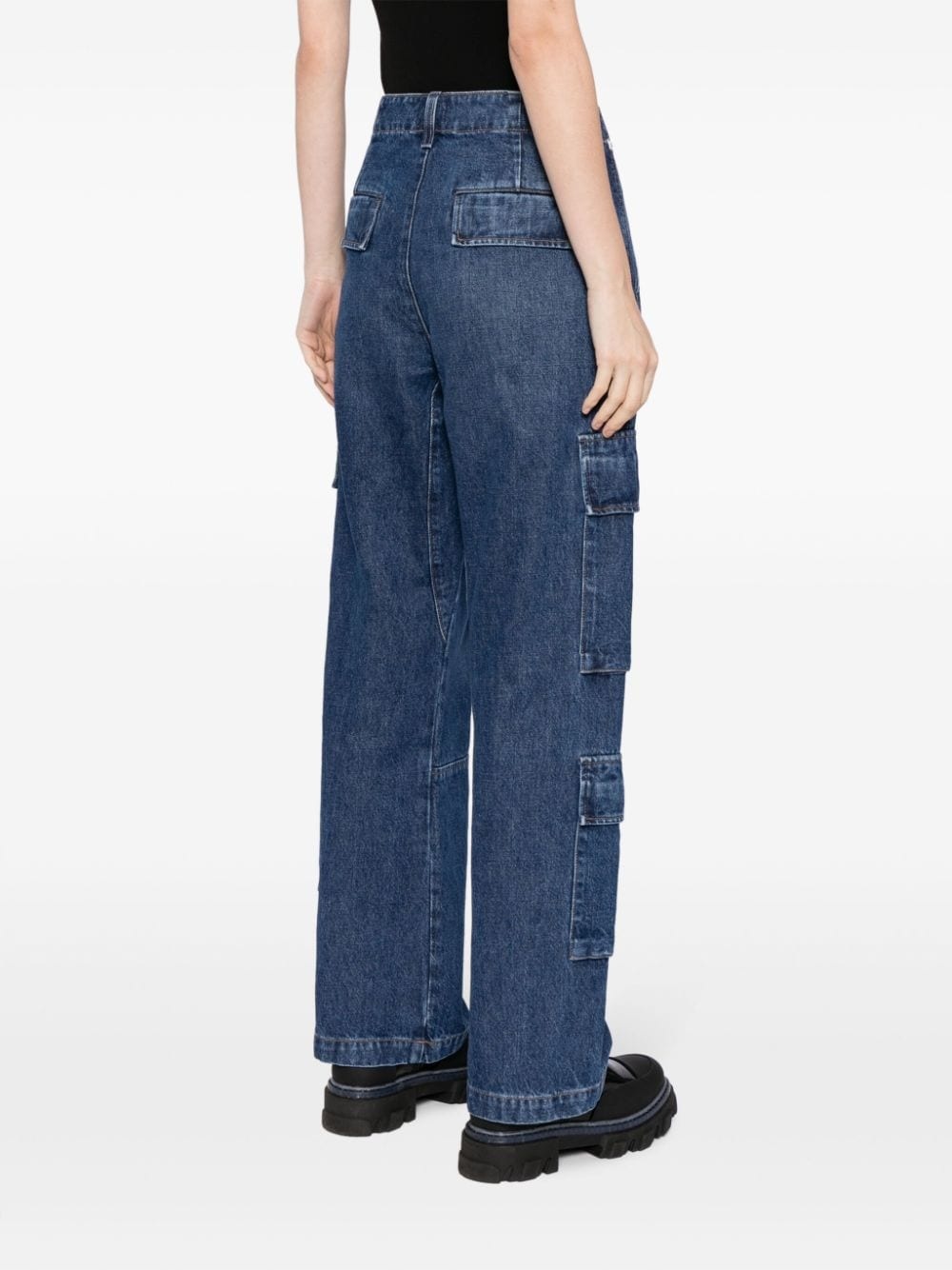 Delena high-waisted cargo jeans - 4
