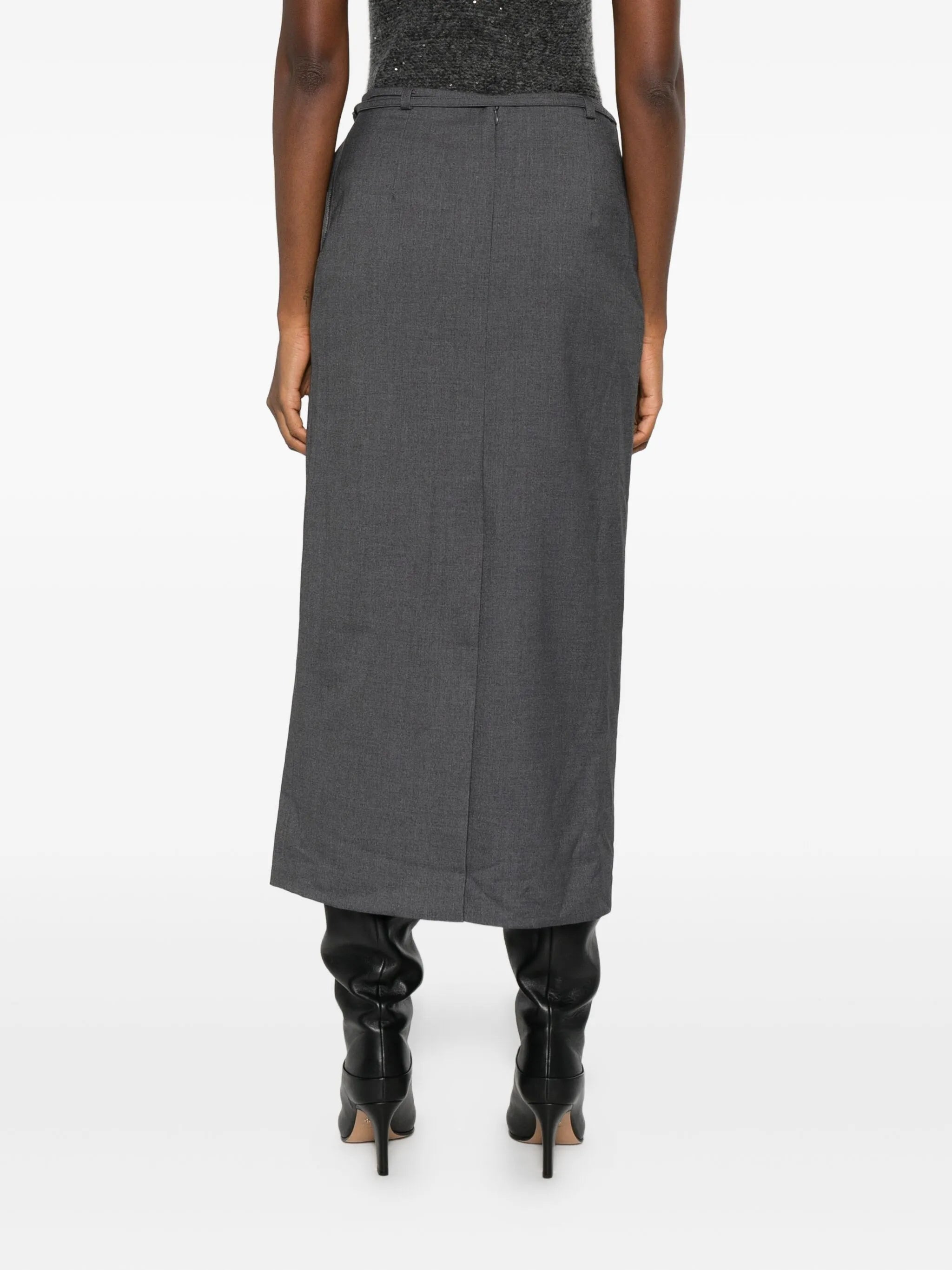 Dunst Wrap Tie-fastening Skirt - 5