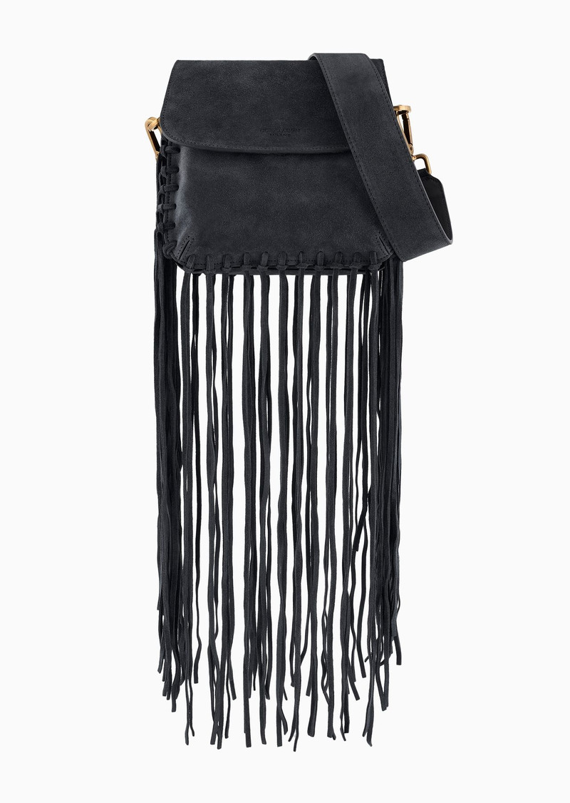 La Prima fringed suede bag 1