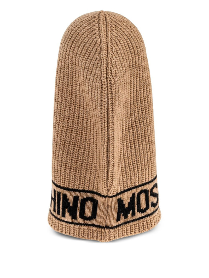 Moschino logo-detail balaclava outlook
