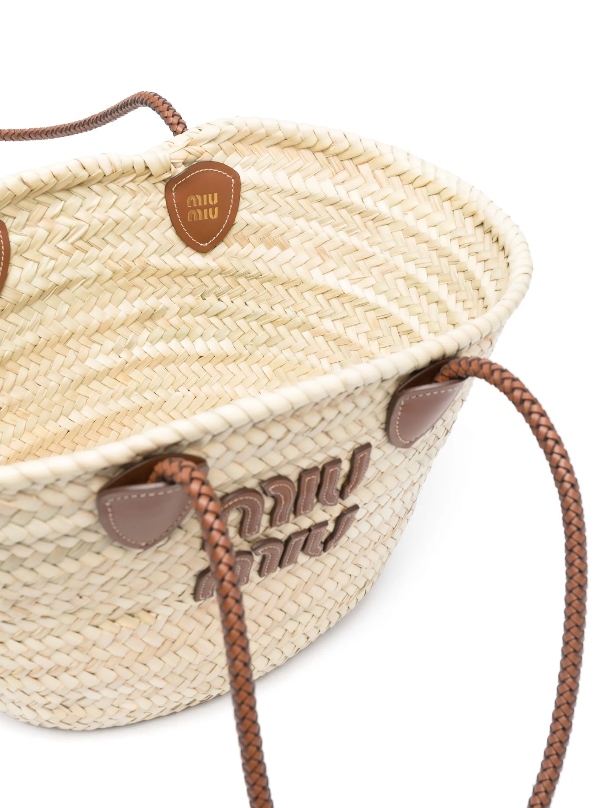 Miu Miu Logo-patch Tote Bag - 2