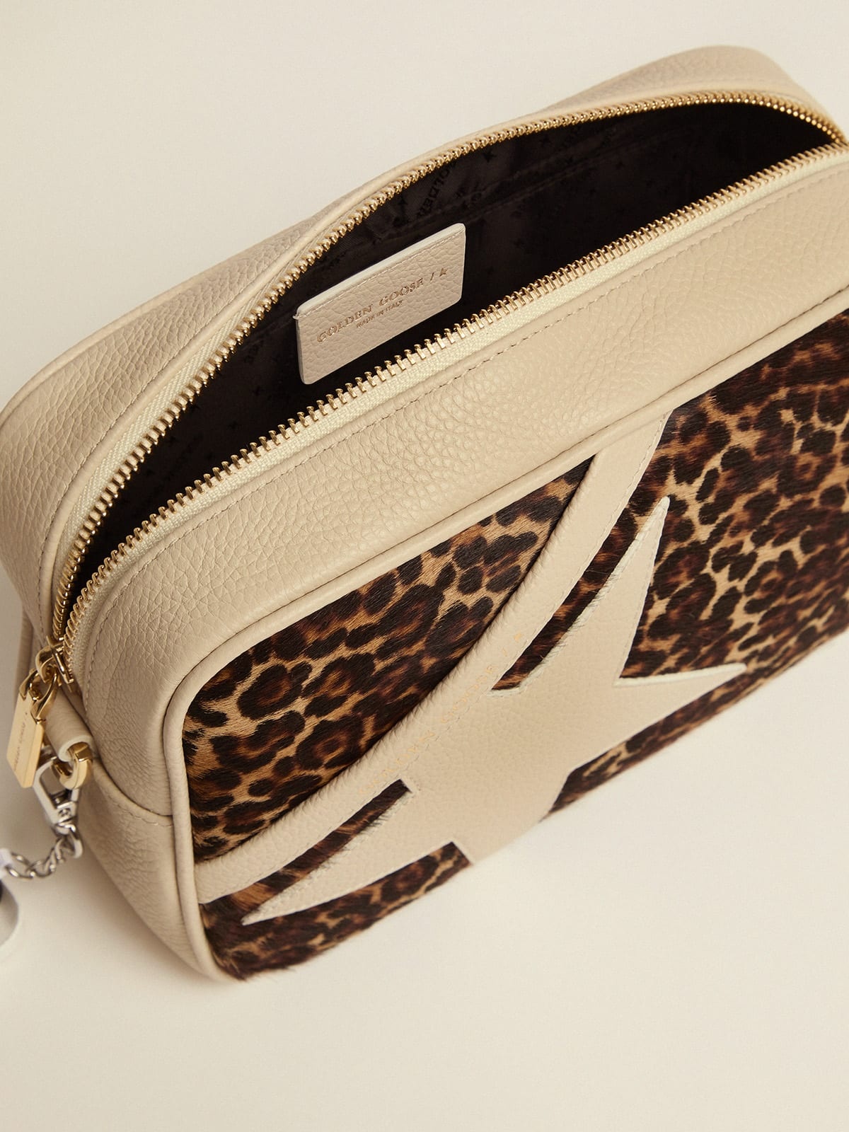 Off-white Star Bag with leopard-print pony skin insert - 4
