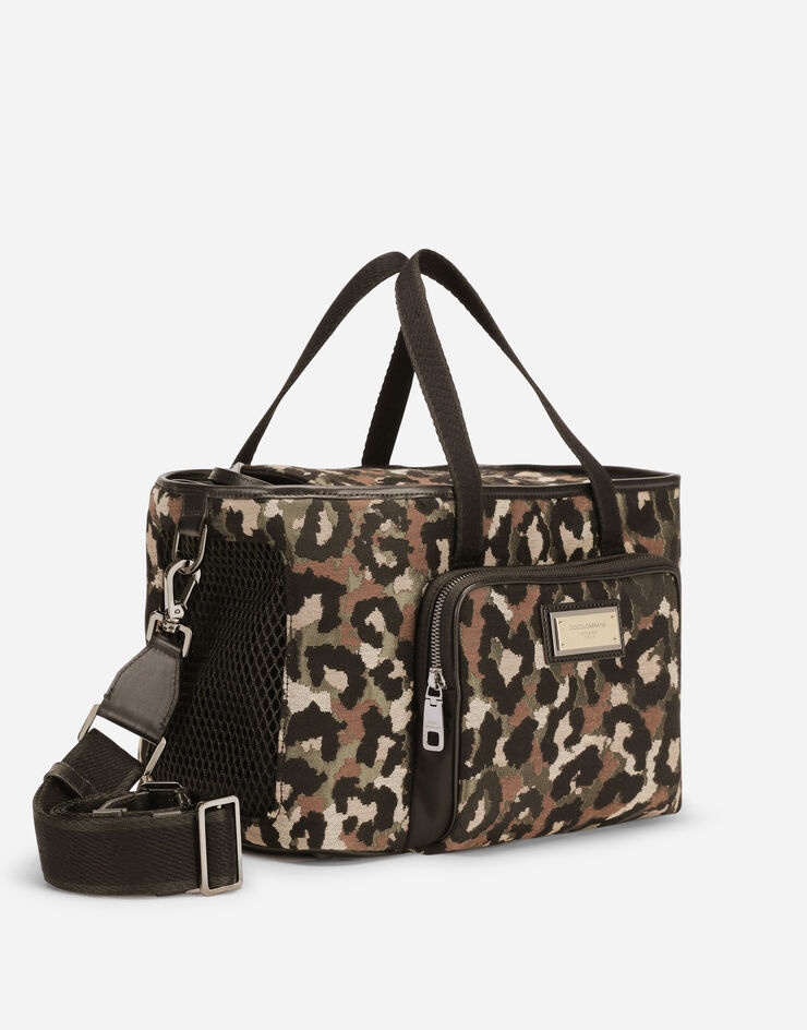 Camouflage jacquard handbag - 3