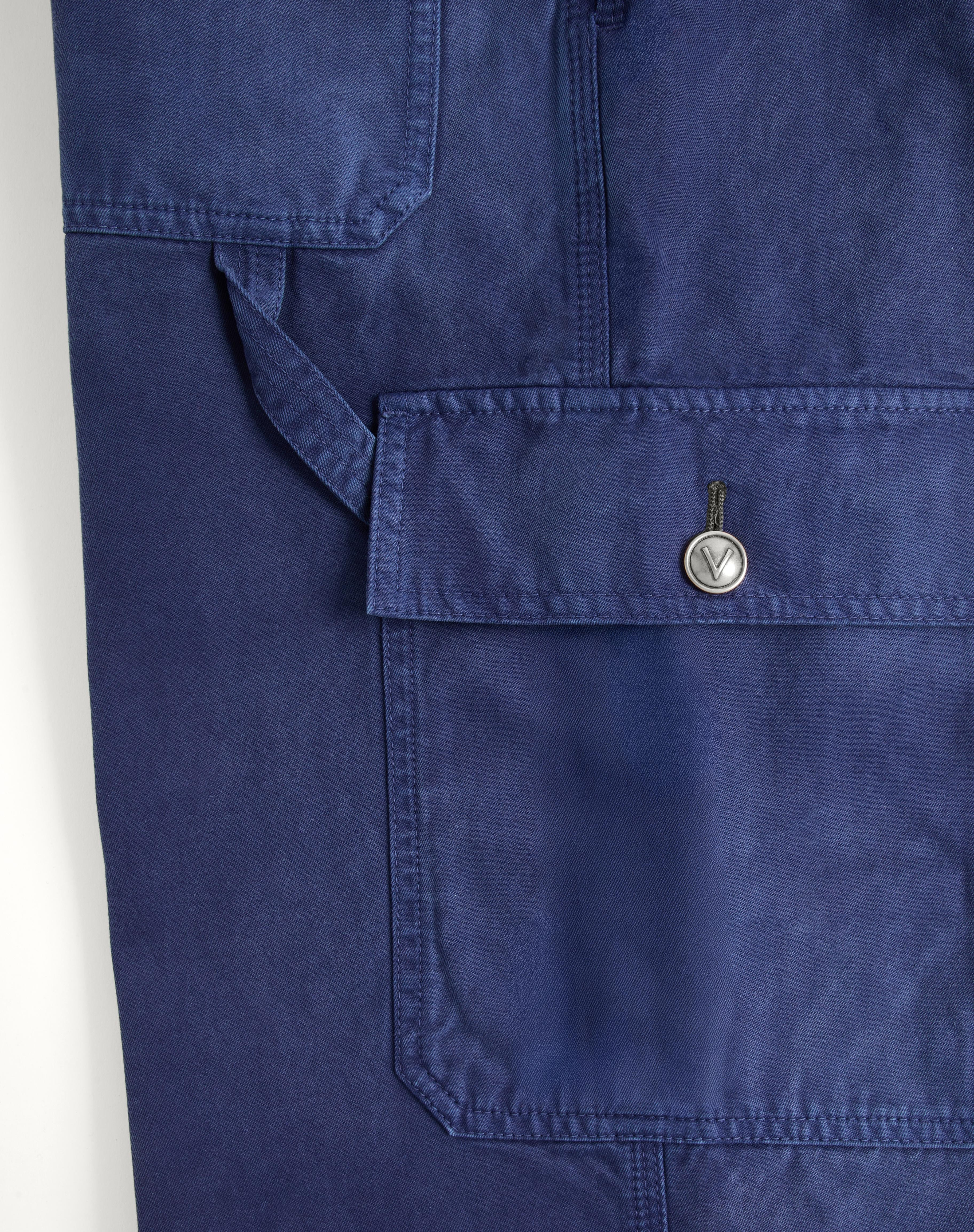 DENIM CARGO PANTS - 6