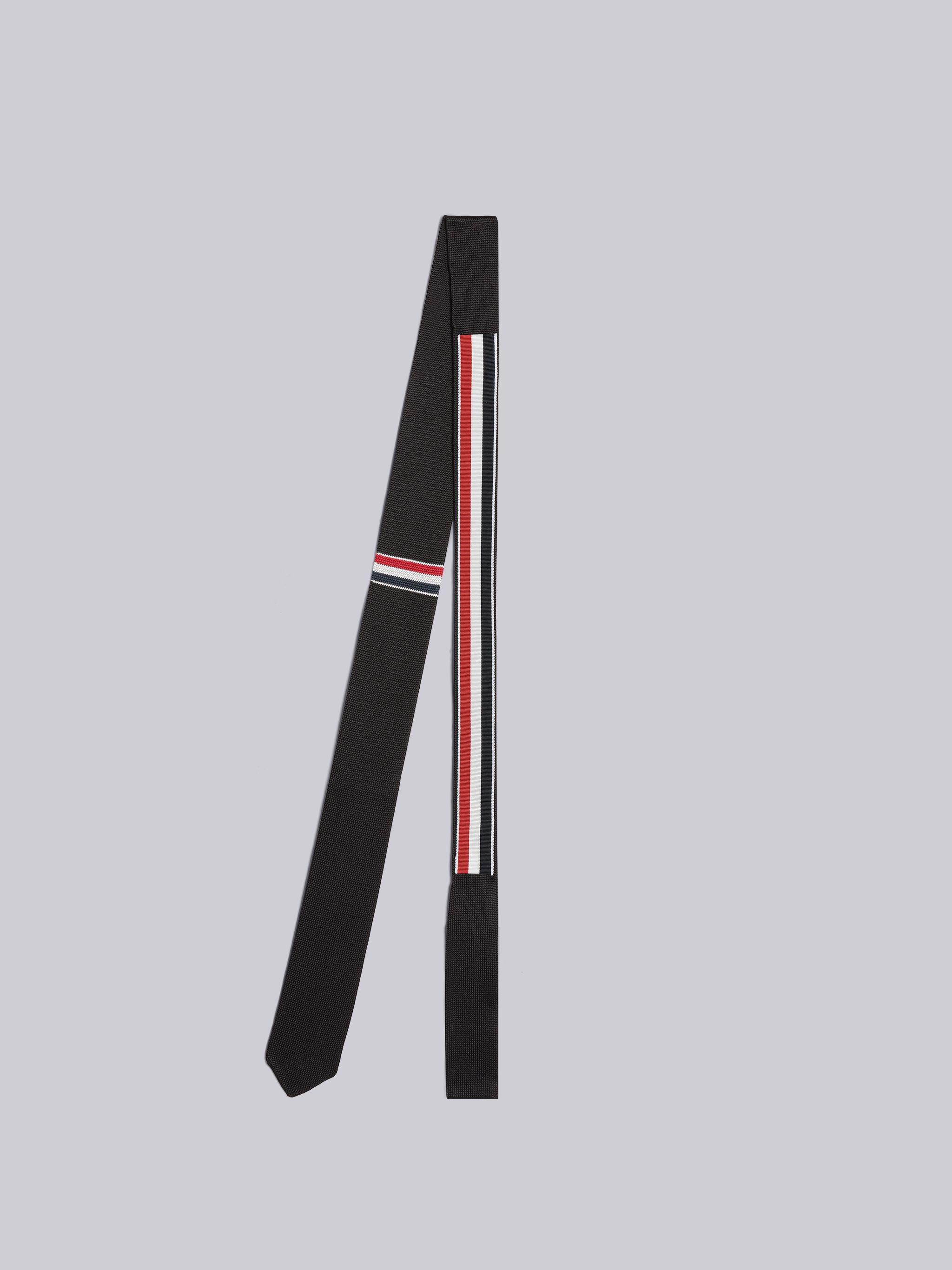 Double Face Silk Knit Jacquard Stripe Tie - 3