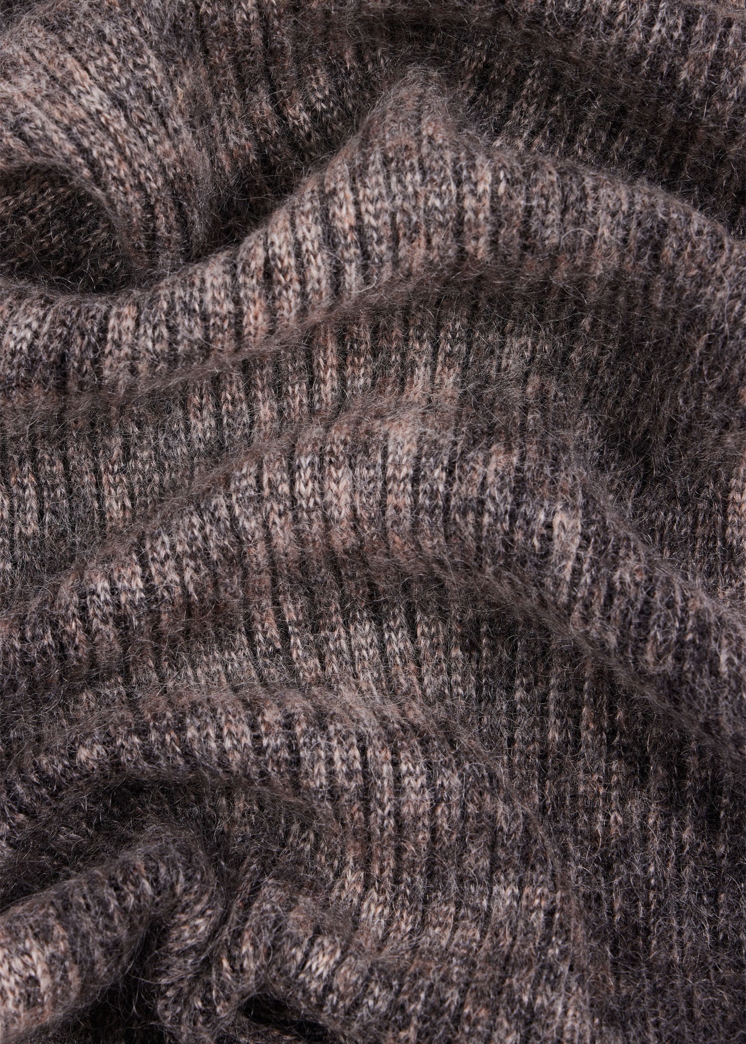 Grey Mohair-Blend Marl Scarf - 4
