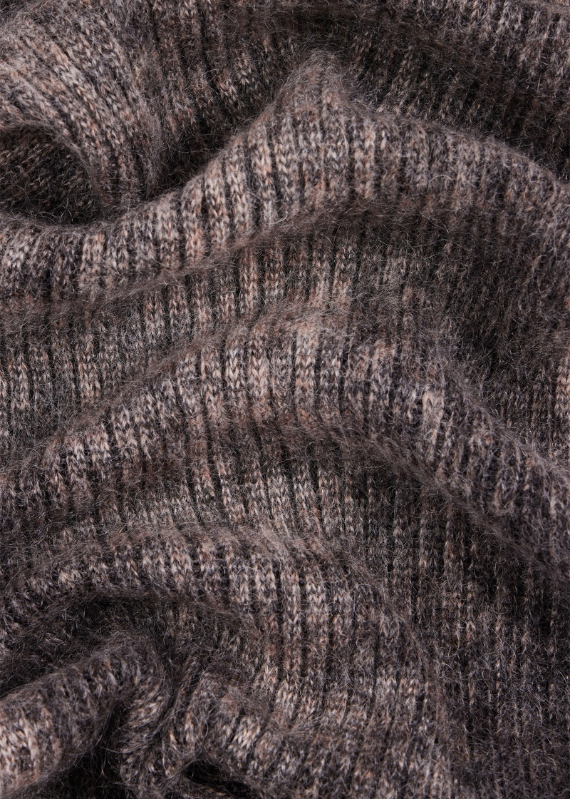 회색 Mohair-Blend marl 스카프 4