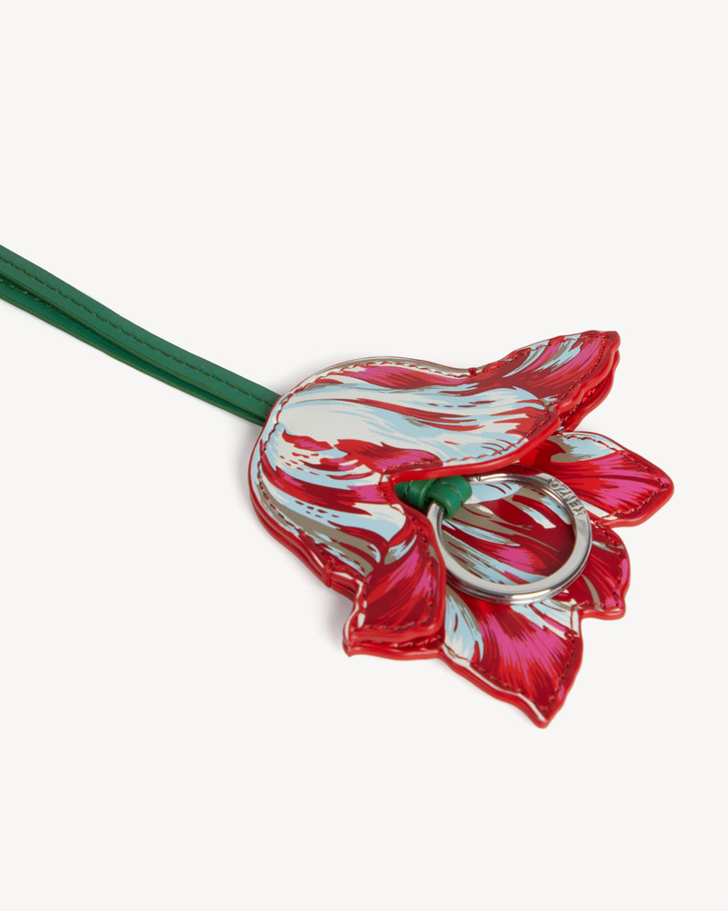 KENZO 'KENZO Tulip' keyholder charm in leather outlook