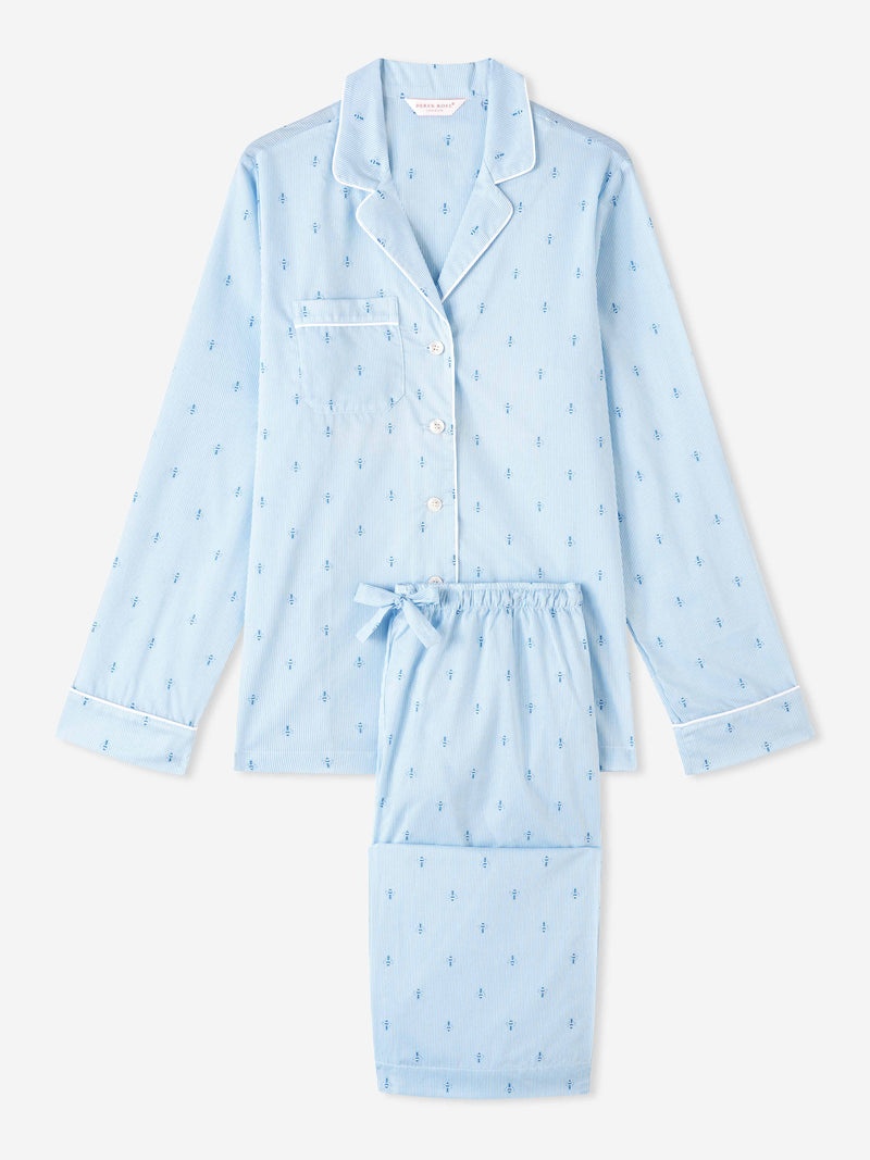 Women's Pyjamas Nelson 94 Cotton Batiste Blue - 1