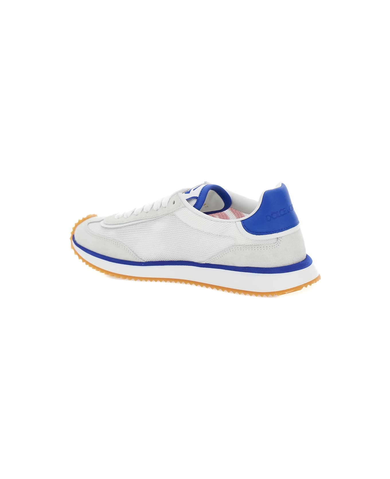 'aria' Multicolor Running Sneakers With Logo Detail In Suede And Tech Fabric Woman - 3