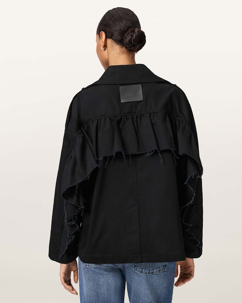CONNIE RELAXED FIT DOUBLE BREASTED TRENCH COAT 7