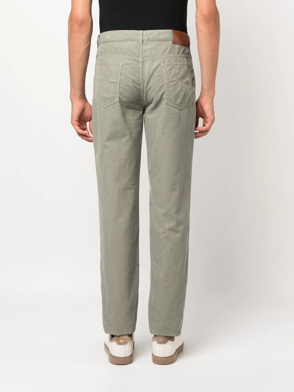 straight-leg corduroy trousers - 4