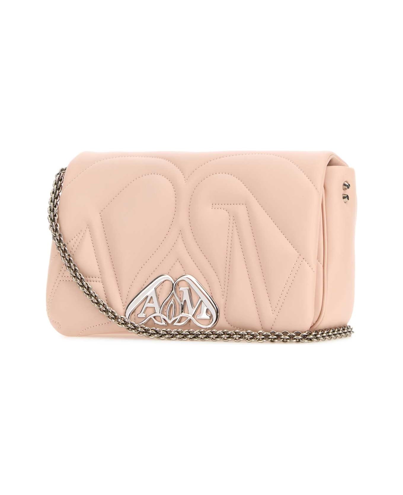 Pink Leather Small Seal Shoulder Bag - 2