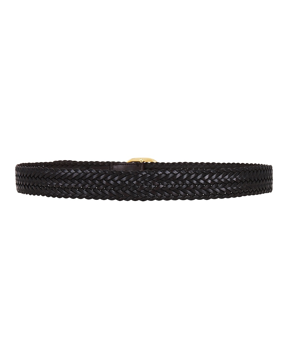 Woven Leather Oval Buckle Belt 30 Mm - 2