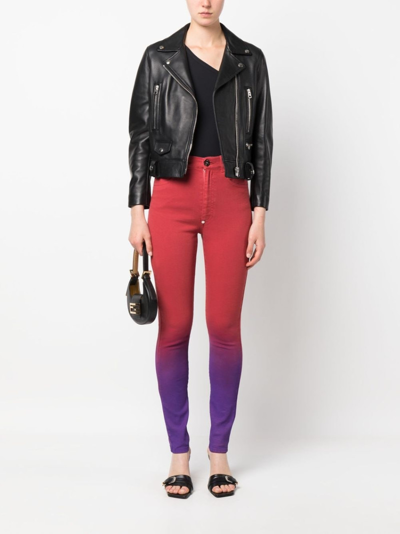 PHILIPP PLEIN high-waisted ombré jeggings outlook