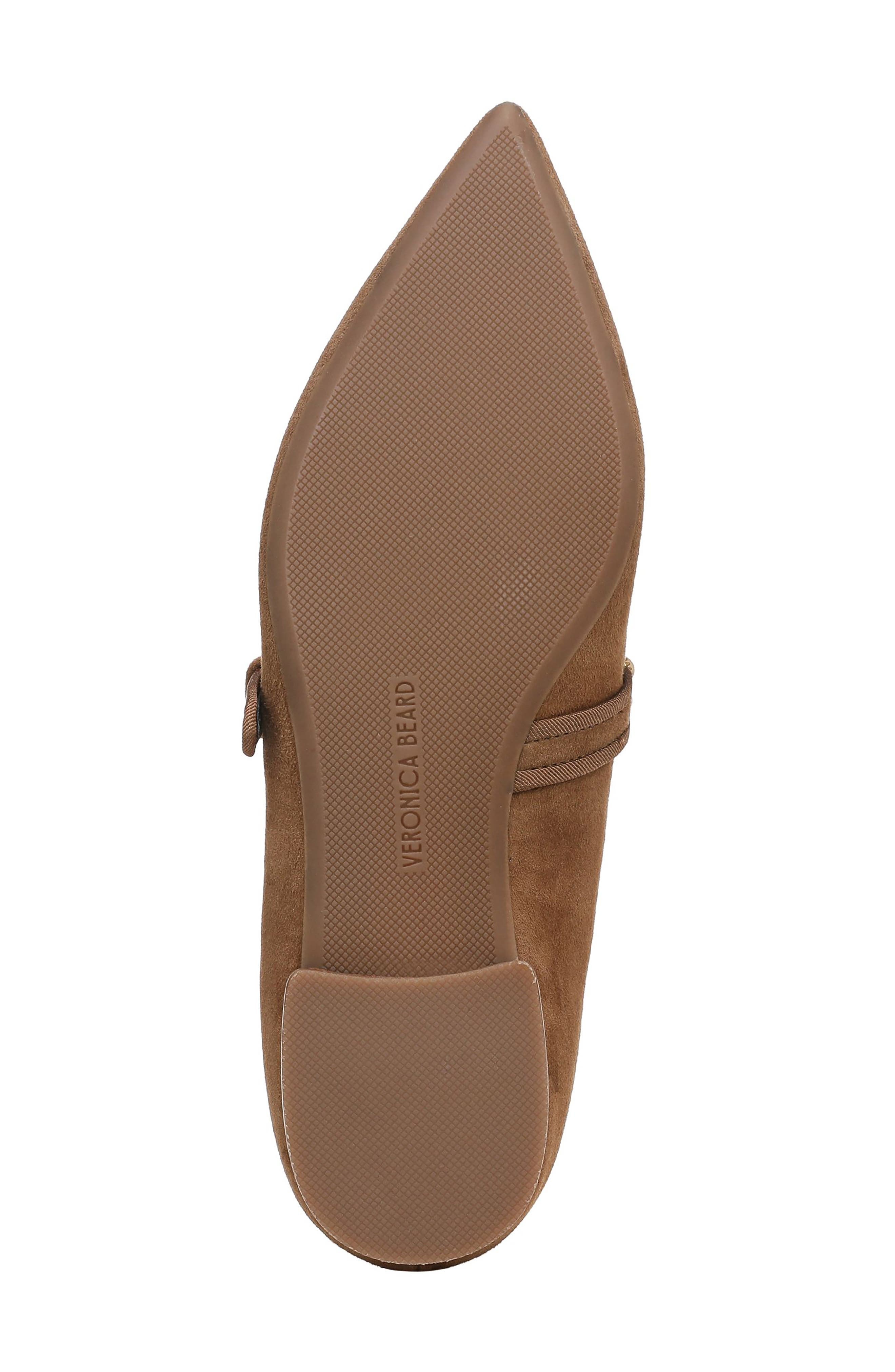 Veronica Beard Selene Charms Pointed Toe Flat in Espresso at Nordstrom - 6