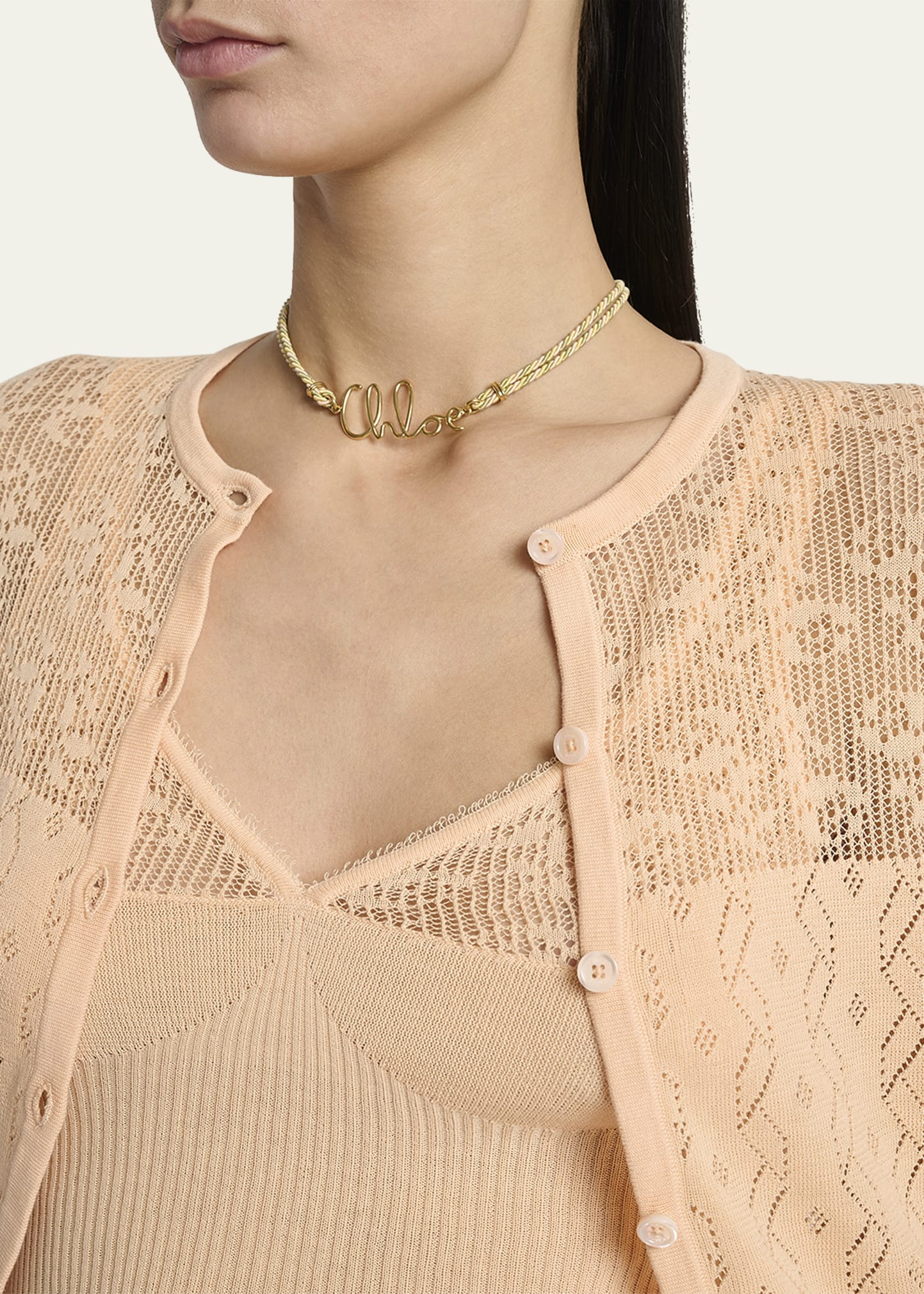 Embroidered Pointelle Cotton Combo Top - 5