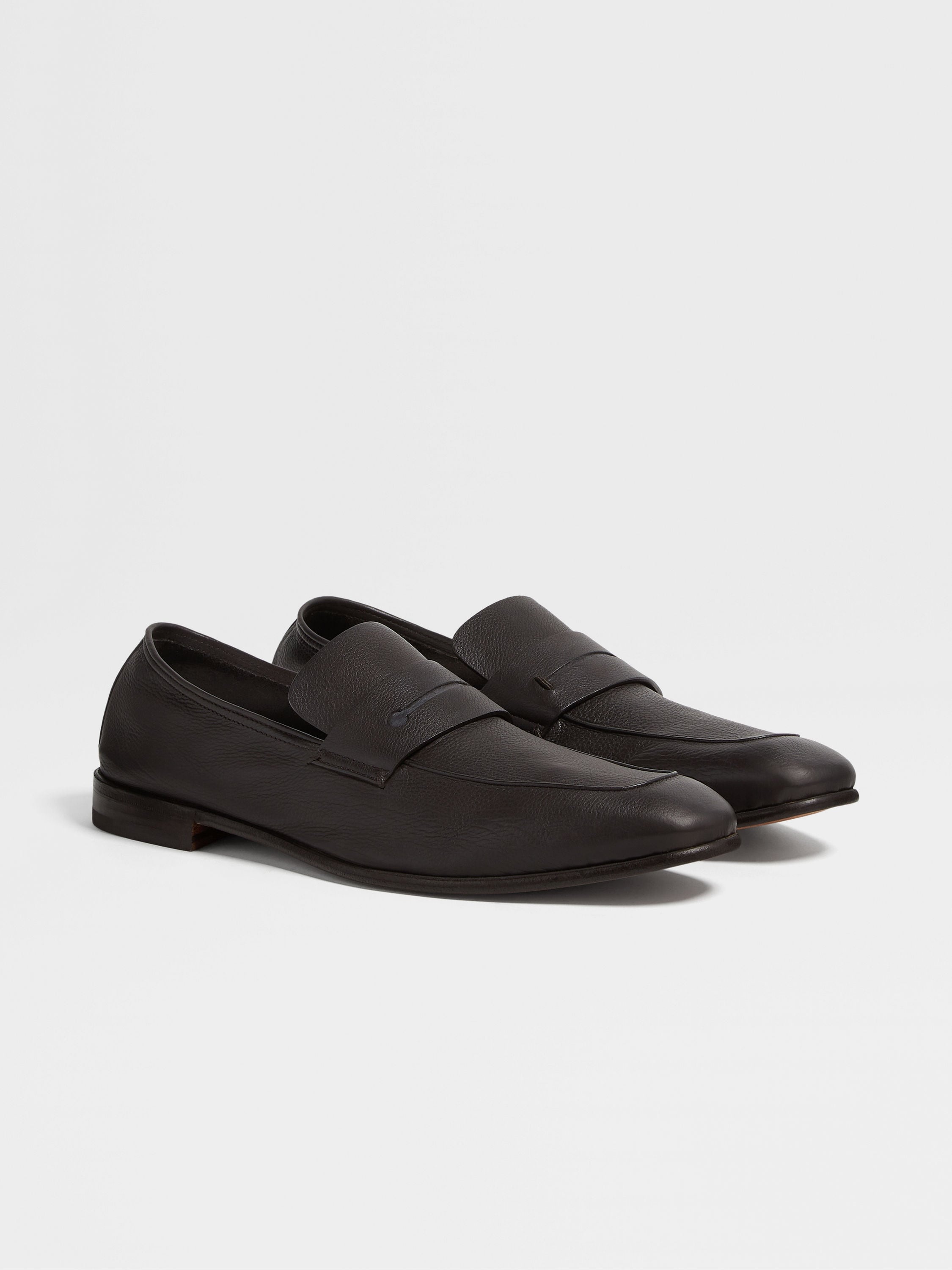 DARK BROWN SECONDSKIN L'ASOLA LOAFERS - 3