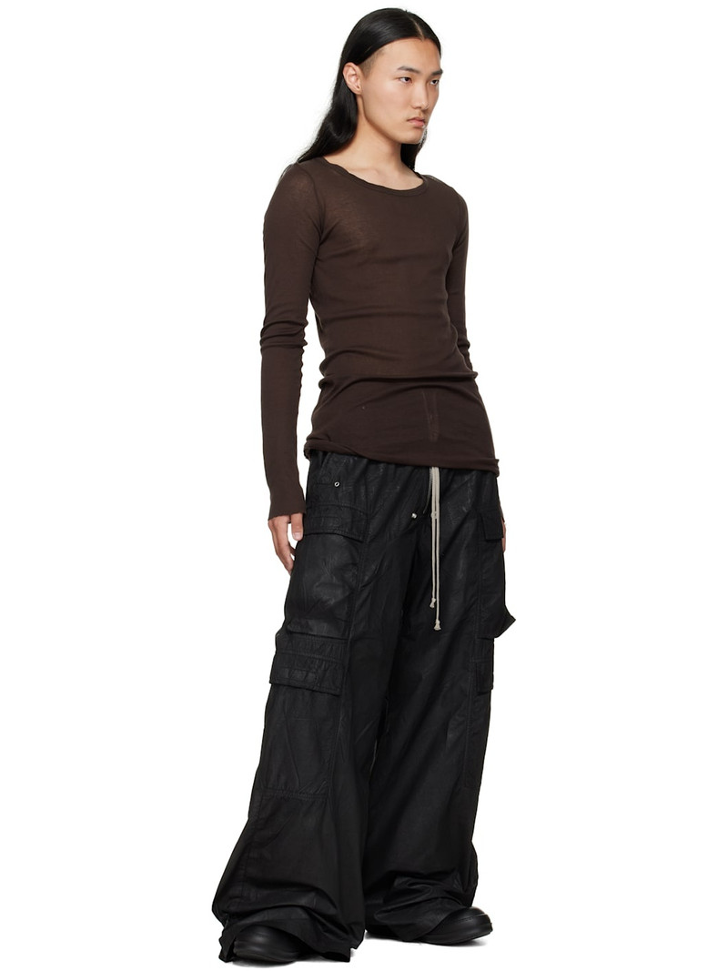 Rick Owens Black Hollywood Geobasket Sneakers outlook