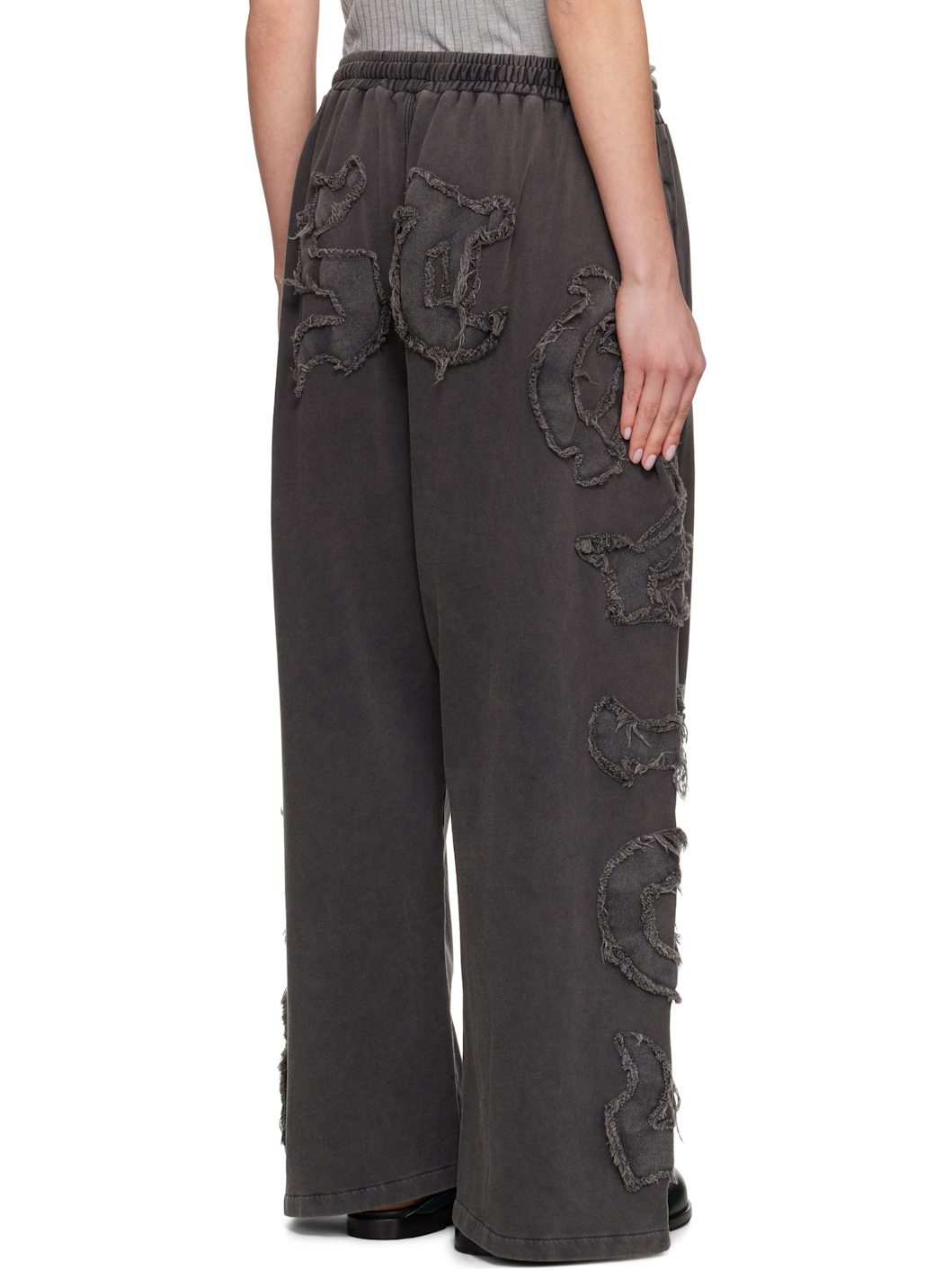 Black Logo Lounge Pants - 3