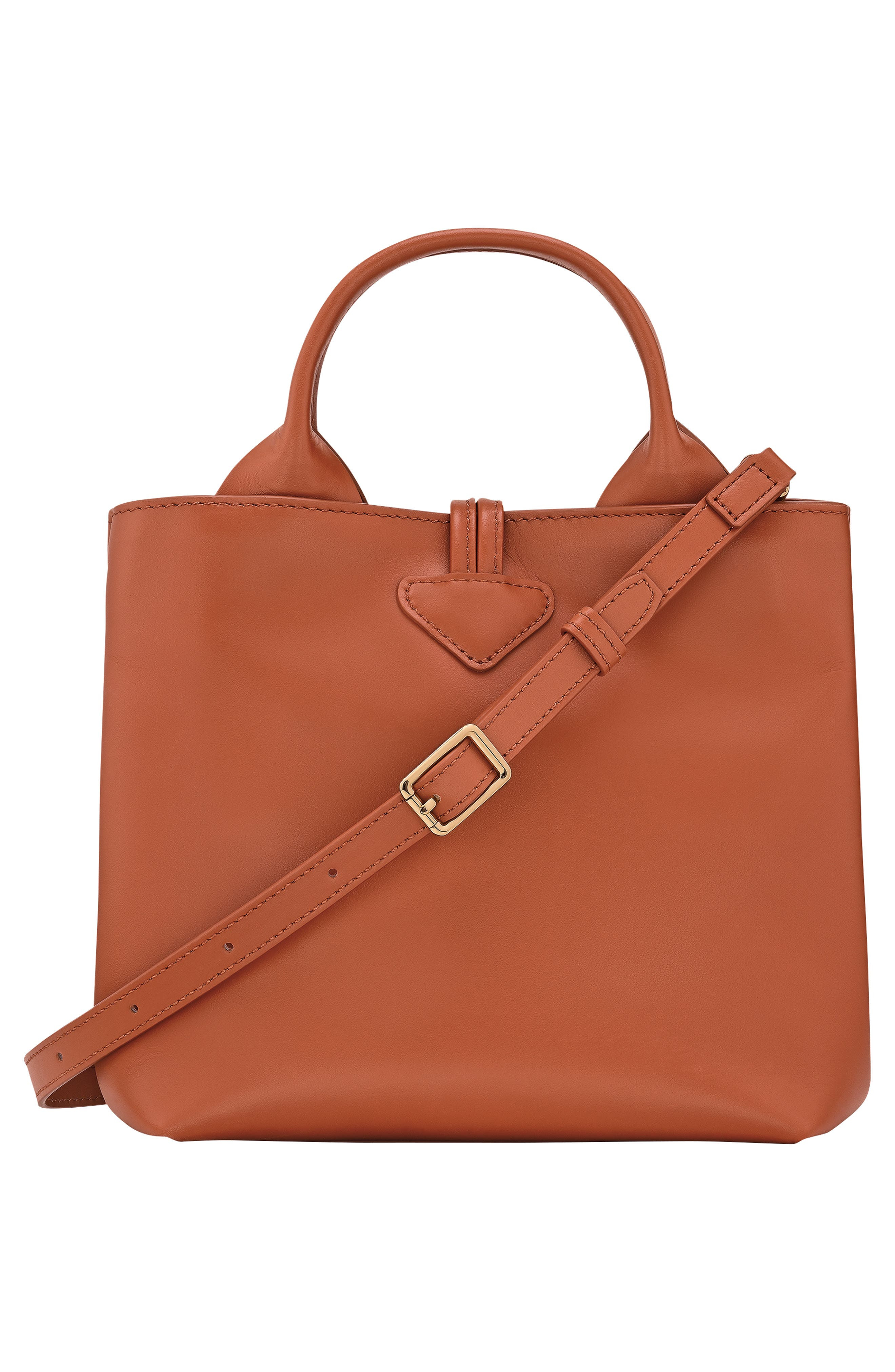 Longchamp Small Le Roseau Leather Tote in Bark at Nordstrom - 3