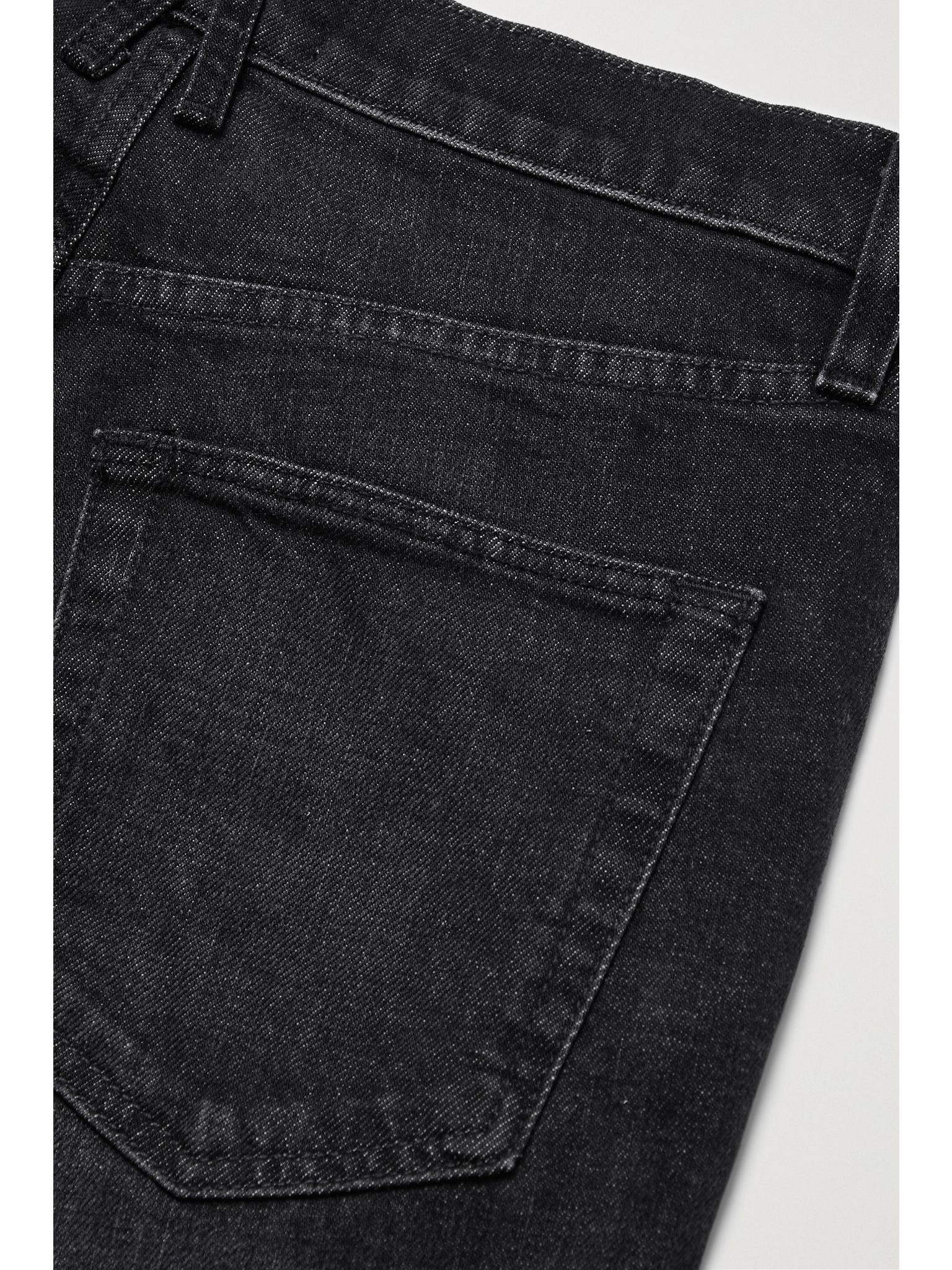+ NET SUSTAIN London cropped high-rise straight-leg organic jeans Black - 6