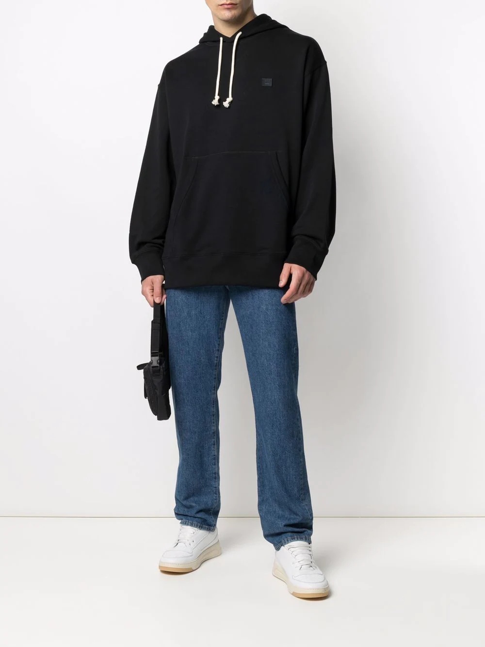 face-patch oversized hoodie - 2