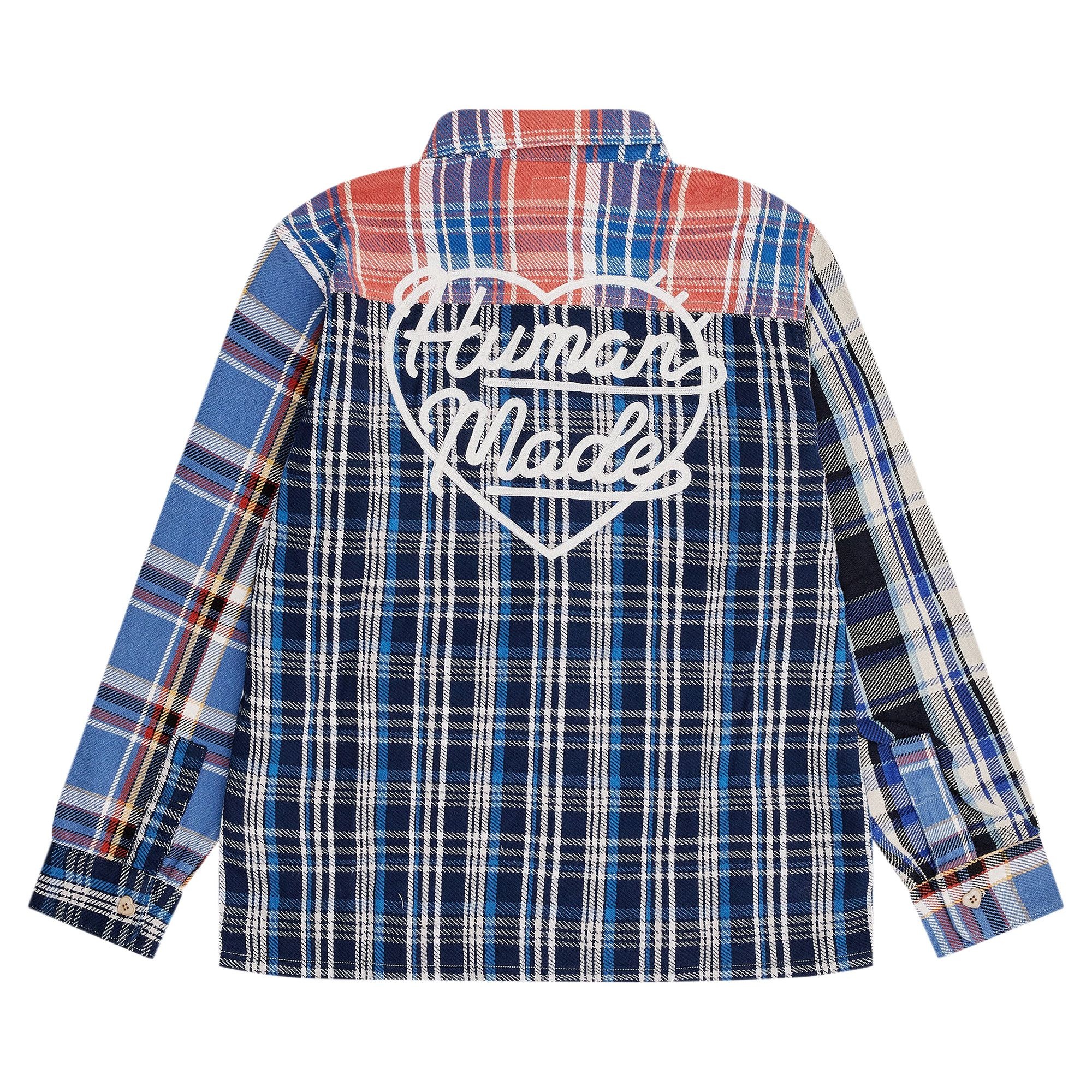 Human Made Crazy Check Long-Sleeve Shirt 'Blue' - 2